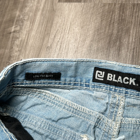 CJ Black Low Rise Boot Cut Jeans - 28x32 - Picture 9 of 12